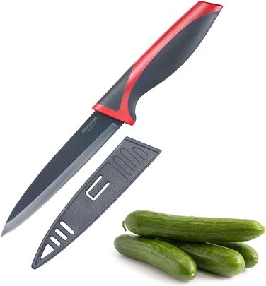 Набір ножів Westmark 5 шт. , 1 велика обробна дошка та 4 ножі, обробна дошка 37 х 25,5 см, лезо кухарського ножа/ножа для хліба по 20 см, лезо канцелярського ножа 12 см, лезо ножа для чищення овочів 8 см, 145222E6 (ніж для чищення овочів)