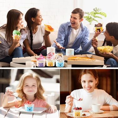 Набір паперові стаканчики для морозива 40 шт. 150 мл dellyy