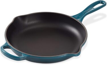 Чавунна сковорода LE CREUSET Signature, кругла, Ø Для всіх типів плит, вкл. підходить для індукції, 1,93 кг, гранатовий, 20182239490422 (темно-бірюзовий, 23 см)