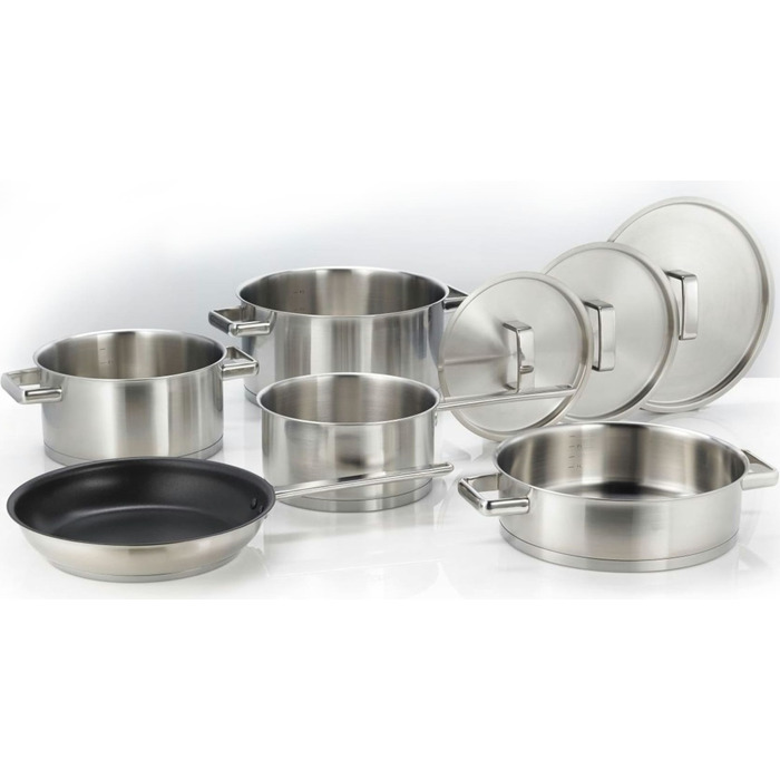 Набор посуды Gorenje CHEF'S COLLECTION, 8 предметов, нержавеющая сталь