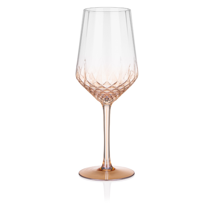 ARDESTO Black Mars Favola Набор бокалов для вина 460мл, 2шт, стекло, прозрачный золотой