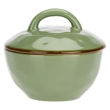 Цукорниця Rose&Tulpani Milano CONCERTO VERDE OLIVA, керамограніт, олива, 250 мл