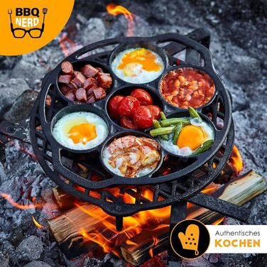 Чугунная форма для выпечки кексов BBQ Nerd