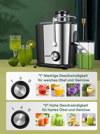 Соковижималка для овочів і фруктів, мощность 600 Вт Juilist