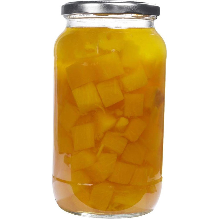 Набор банок 1 л с винтовой крышкой, 6 предметов, серебристый mikken