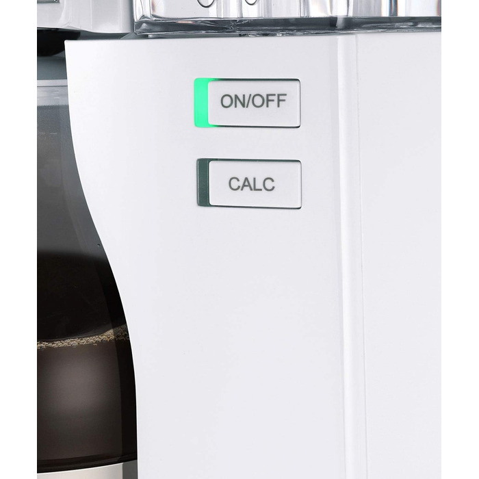 Крапельна кавоварка, біла, зі скляним глечиком Melitta