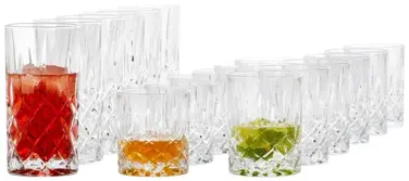 Набор стаканов для виски и лонгдринков, 18 предметов, Noblesse Nachtmann