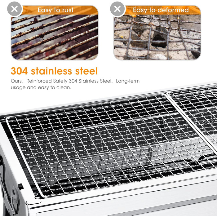 Портативний гриль для барбекю, металік Uten