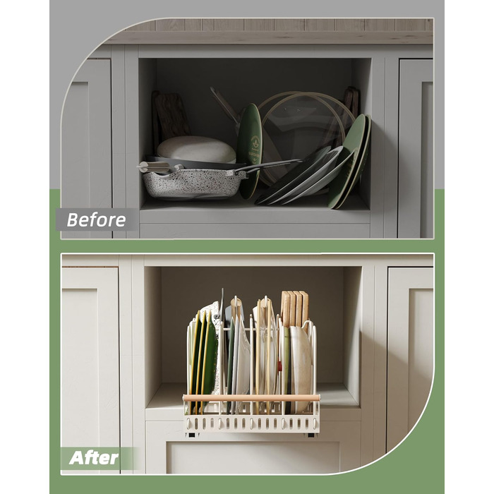 Підставки для посуду з 10 роздільниками білий NETEL