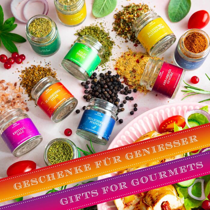 Набір із 12 спецій Selection в подарунковій упаковці Hallingers