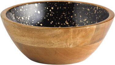 Піднос/тарілка Манго, дерево манго, внутрішнє епоксидне покриття, Ø 35,5 см Ø 35,5 см, висота 2,5 см (Зоряне небо, Ø 20 см, висота 7,5 см), 1058