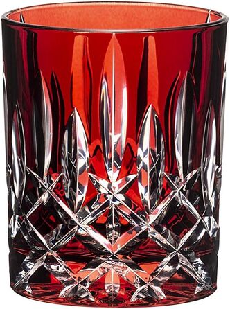 Кольорові келихи для віскі в індивідуальній упаковці, чашка для віскі з кришталевого скла, 295 мл, (червона)