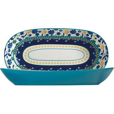 Блюдо сервировочное Maxwell & Williams RHAPSODY BLUE, фарфор, 43 х 22 см