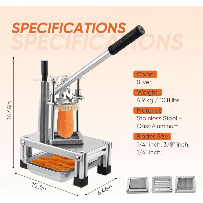 Апарат для нарізки картоплі фрі Quirknove