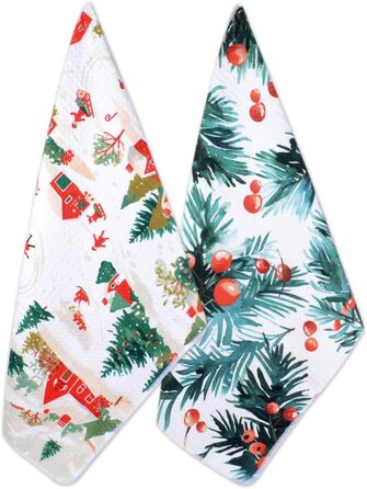 Набір з 2 різдвяних кухонних рушників 60 x 40 см VIVOTE