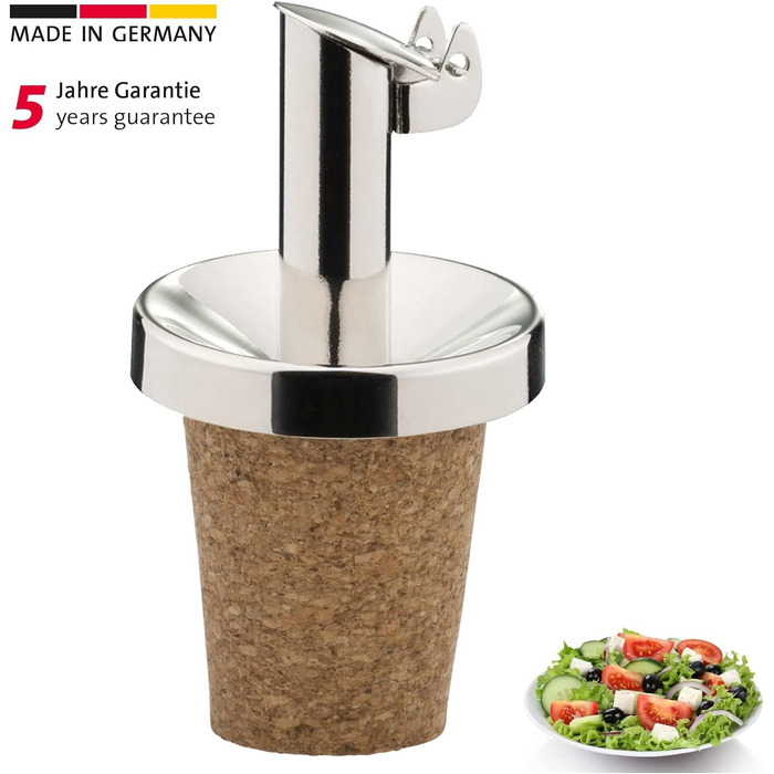 Заливки олії/оцту 4 запасні пробки, з клапанами, метал/нержавіюча сталь, натуральні пробки, масло з нержавіючої сталі спеціальне, 478022E3 (Оцет - натуральна пробка, ), 4