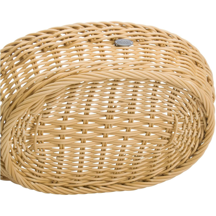 Багатоцільовий кошик, підходить для готелів і громадського харчування, овальний, приблизно 32 x 23 x 7 см, світло-бежевий Saleen