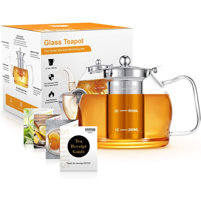 Чайник 1,2 л з ситечною вставкою STNTUS