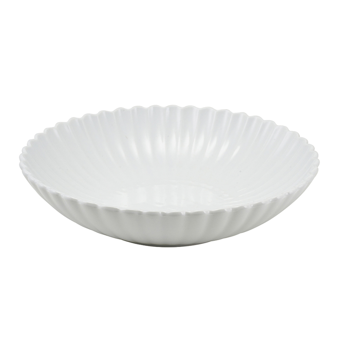 Салатник 1100 мл, 23 см, Incise Porcelain Scalloped, GenWare