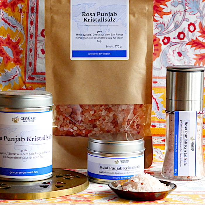 Соль грубого помола 150 грамм Rosa Punjab Kristallsalz Gewuerze der Welt