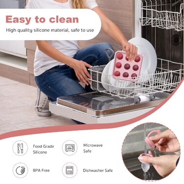 Силіконова годівниця для дитячого фруктового харчування, пустушок та грудного молока (синя)