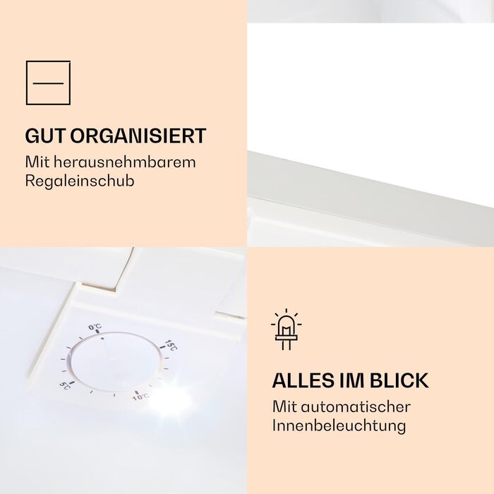 Міні-холодильник 30 л білий Klarstein