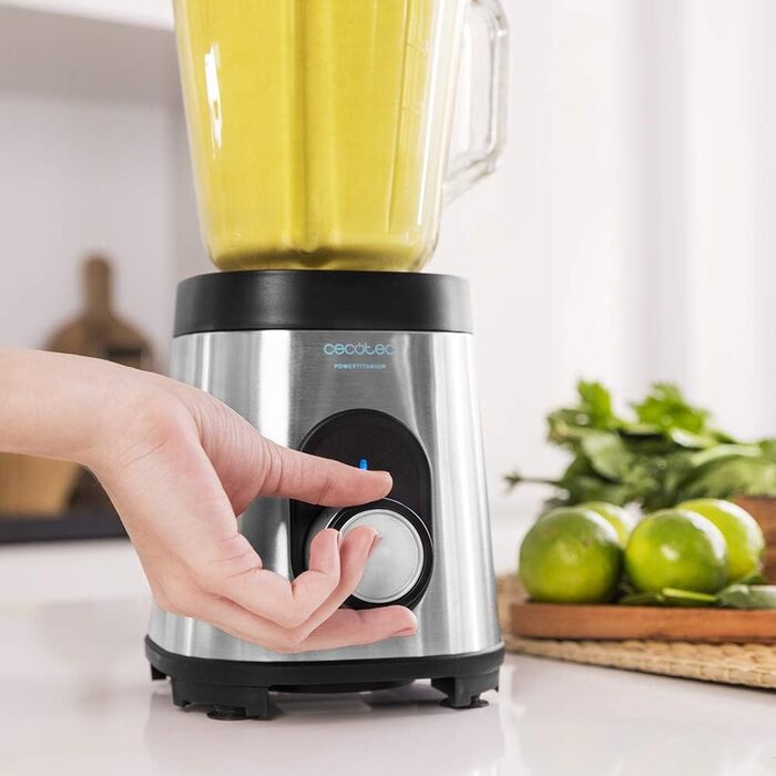 Блендер настольний 1,5 л 1000 Вт нержавеющая сталь Power Black Titanium 1000 Cecotec