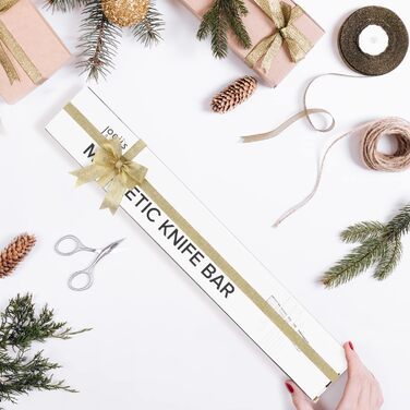 Магнітний тримач для ножів із бамбукового дерева 40 см joeji's Kitchen