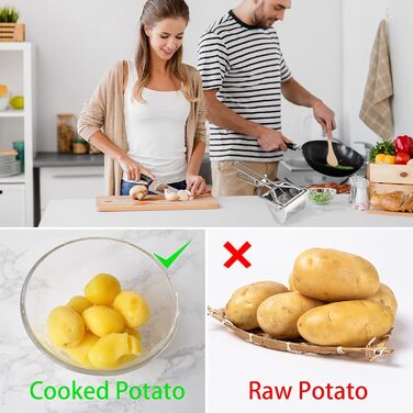 Прес для картоплі 30 см, нержавіюча сталь KENNOE