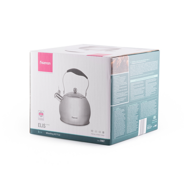 Чайник для плити зі свистком 3 л Elis Fissman