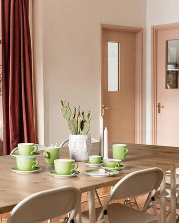 Кофейный сервиз на 6 персон, 18 предметов, салатовый Liberty Pure Colors Seltmann Weiden