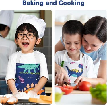 Набір дитячих фартухів 2 шт 45 х 52 см динозавр HOTUT