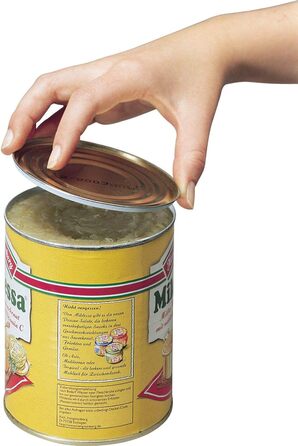 Інструкція з консервного ножа Westmark - безпечний консервний нож з плоскогубцями - велика поворотна ручка для безпечного використання - нержавіюча сталь/пластик (білий) (Bravo)