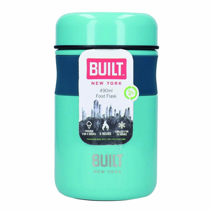 Контейнер для їжі Built Stylist, блакитний, 9 х 15,5 см, 490 мл