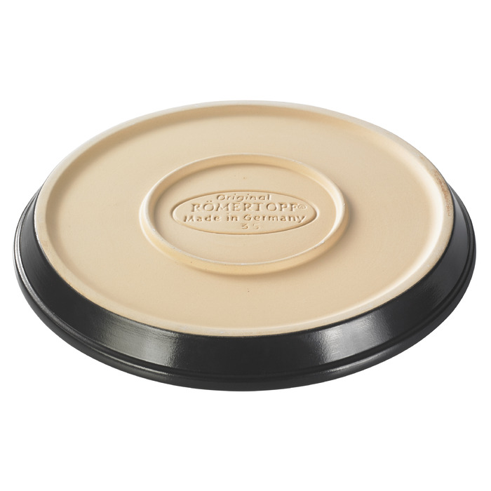Блюдо для випічки на грилі, 32 см, бежеве / чорне, BLACK EDITION Römertopf BBQ Römertopf