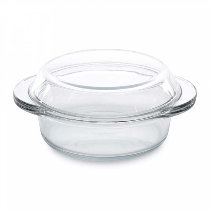Кастрюля с крышкой BergHOFF, стеклянная, 19,5 х 16 см, 0,7 л