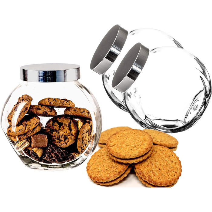 Набір із 2-літрових банок для цукерок із закручуваними кришками BigDean