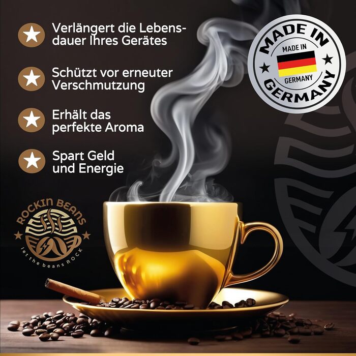 Таблетки для чищення кавомашин 100 шт Rockin Beans