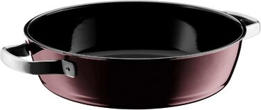 Сковорода для тушкування 28 см зі скляною кришкою, рожевий кварц Fusiontec Mineral WMF