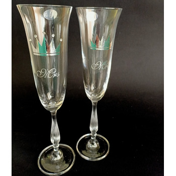 Весільні бокали Sandy - VIP crown - silver 190мл 2шт. 4102 BOHEMIA