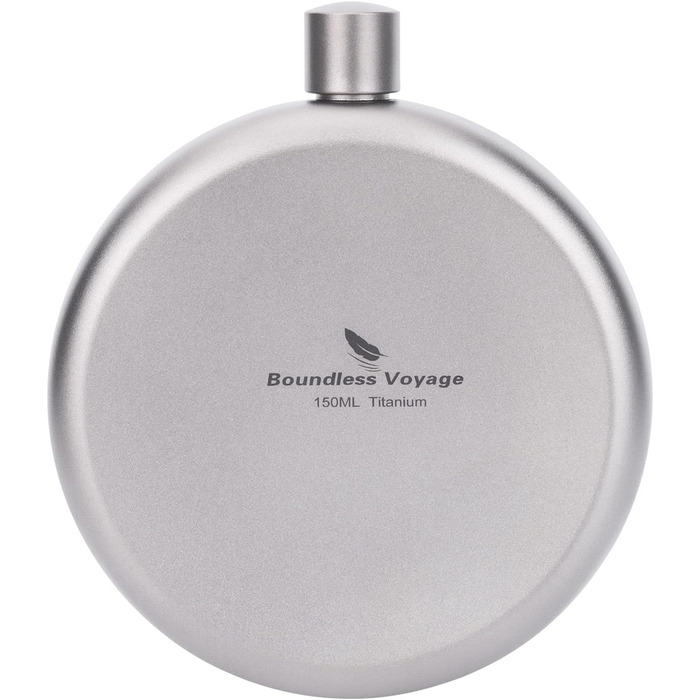 Титанова фляга для кемпінгу 150 мл Boundless Voyage