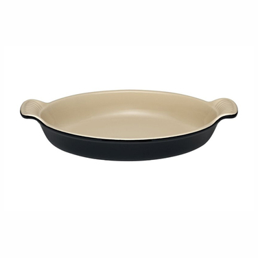 Блюдо овальне 29 см, чорне Le Creuset