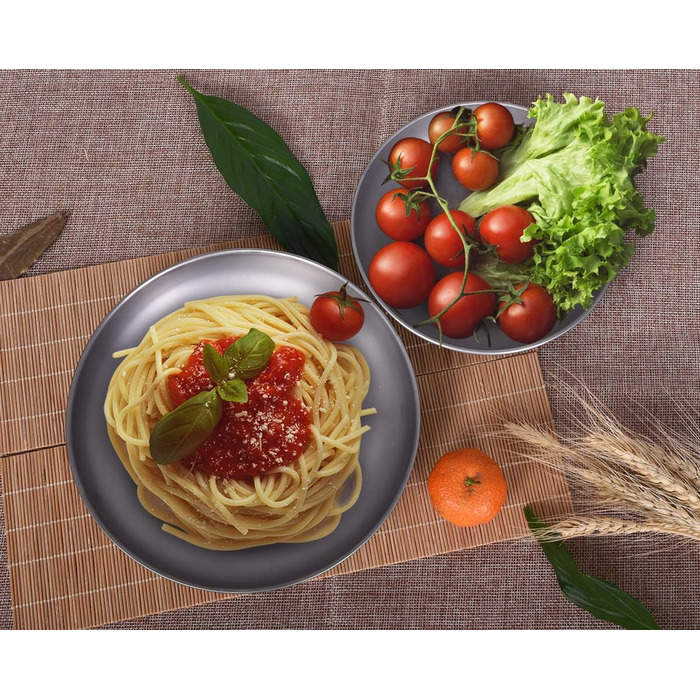 Безграничный Voyage Сверхлегкий кемпинг Титановая сковорода Посуда Тарелка с сумкой для переноски Наружная титановая посуда и измерительный набор (Ti13137b)