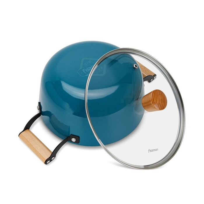 Кастрюля со стеклянной крышкой 32 см 8 л SEAGREEN Fissman