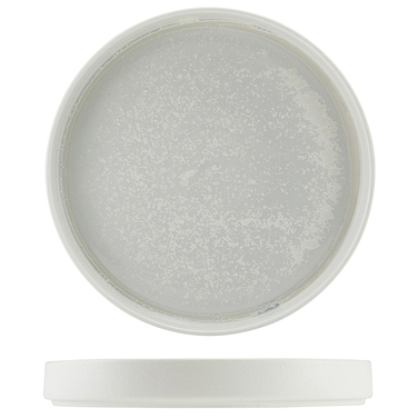 Тарелка презентационная 25*3.5 см с низким вертикальным бортом, Incise Porcelain Lustre, GenWare