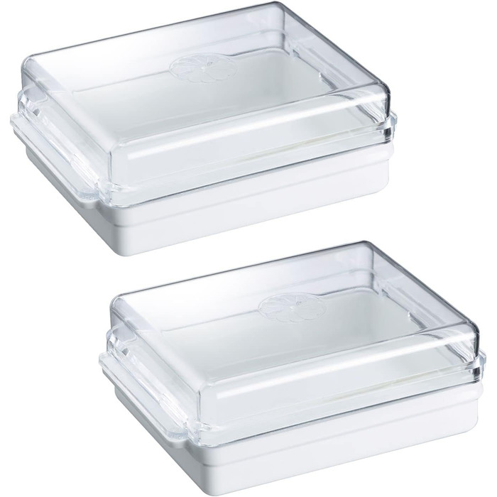 Маслянка Westmark - Ідеально підходить для сервірування та зберігання - Можна мити в посудомийній машині - Спеціальне полегшення для безпечного захоплення (традиційний, набір з 2 шт. )