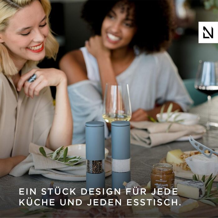 Млин для солі та перцю, набір 2 предмети, чорний онікс Vialex