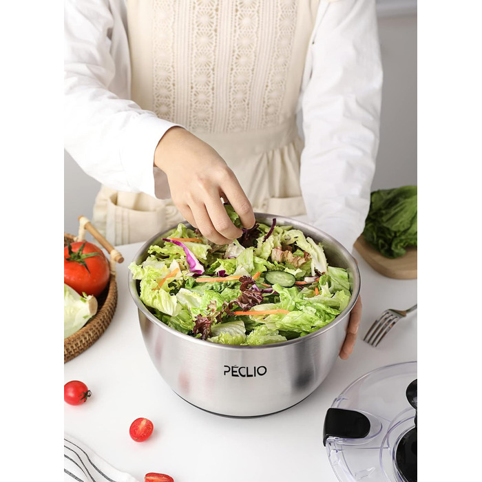 Сушарка для салату 4,5 л чорна Peclio