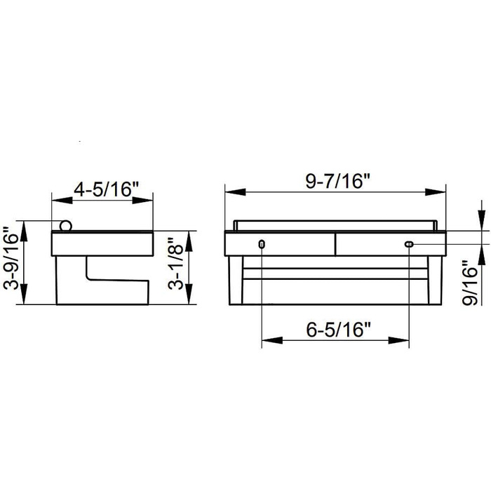 Душевая корзина Moll, 3 шт., хромированная/белая, 12759010000