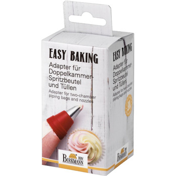 Перехідник насадки для кондитерського мішка з подвійною камерою, 7 x 5 см, Easy Baking RBV Birkmann